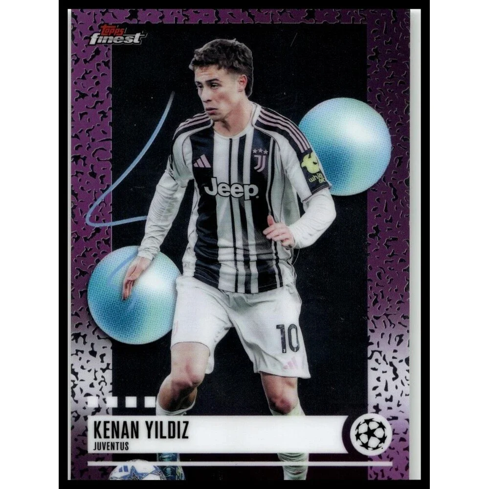 2025-26 Finest UEFA Kenan Yildiz #391 Juventus Uncommon
